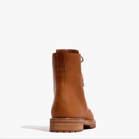 The Clair Lace-Up Boot in English Saddle Leather