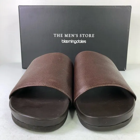 The Men’s Store Bloomingdales Smith Slide Brown Sandals