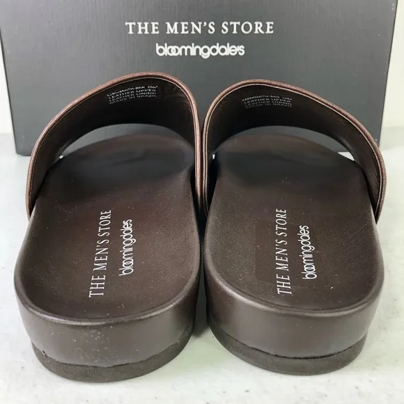 The Men’s Store Bloomingdales Smith Slide Brown Sandals