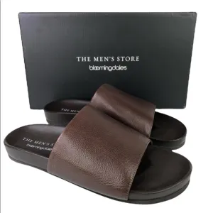 The Men’s Store Bloomingdales Smith Slide Brown Sandals