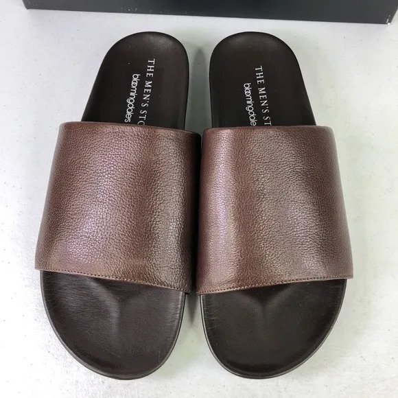 The Men’s Store Bloomingdales Smith Slide Brown Sandals