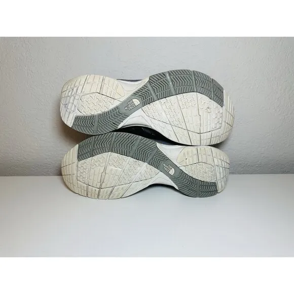 The North Face Litewave Ampere II Gull Gray White Sneakers Shoes Men's 10