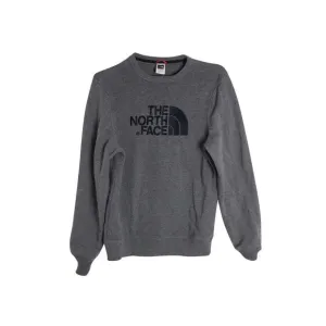 The North Face Men's Drew Peak Embroidered Logo Crewneck Sweatshirt in Grey