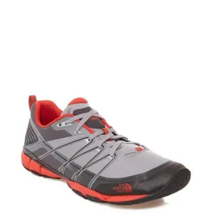 The North FaceMen's Litewave Ampere Monument Grey/ Fiery Red Size 11