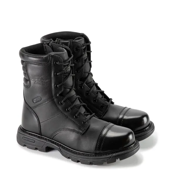 THOROGOOD GEN-FLEX2 8” SIDE-ZIP BLACK TACTICAL BOOTS FOR MEN AND WOMEN - HI