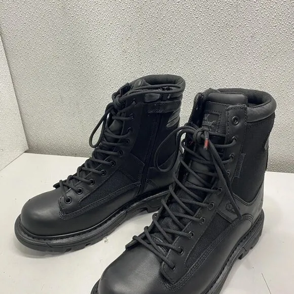 Thorogood Men's Black Tactical Work Boots – Zip-Up – Size 9 – Open Box