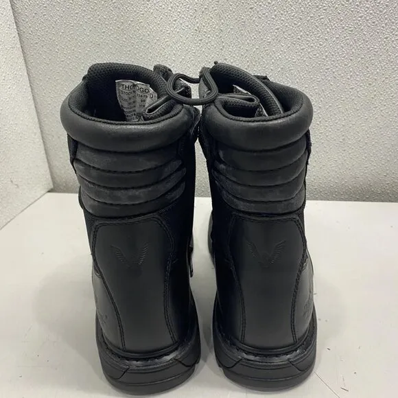 Thorogood Men's Black Tactical Work Boots – Zip-Up – Size 9 – Open Box