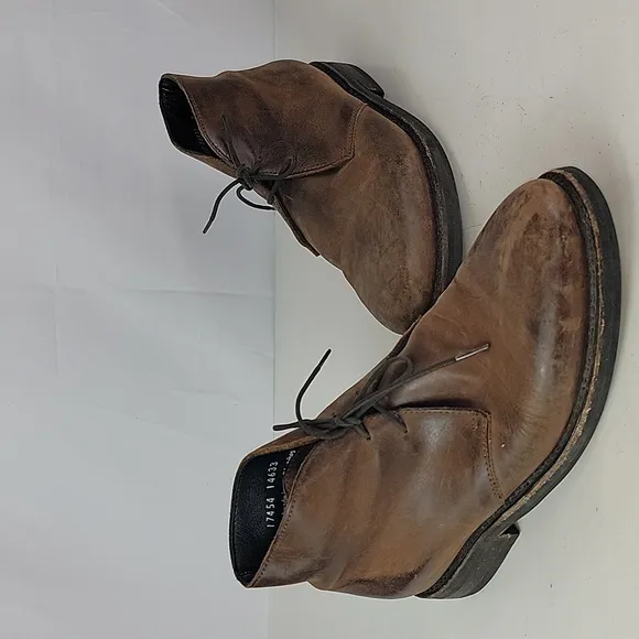 Thursday Brown Leather Lace Up Women's Ankle Boots