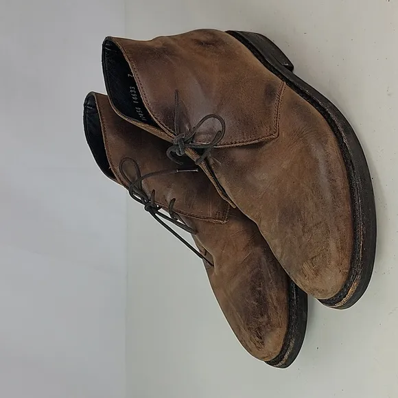 Thursday Brown Leather Lace Up Women's Ankle Boots