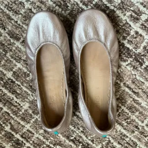 Tieks Ballet Flats with Rounded Toe and Elastic Edge Bronze