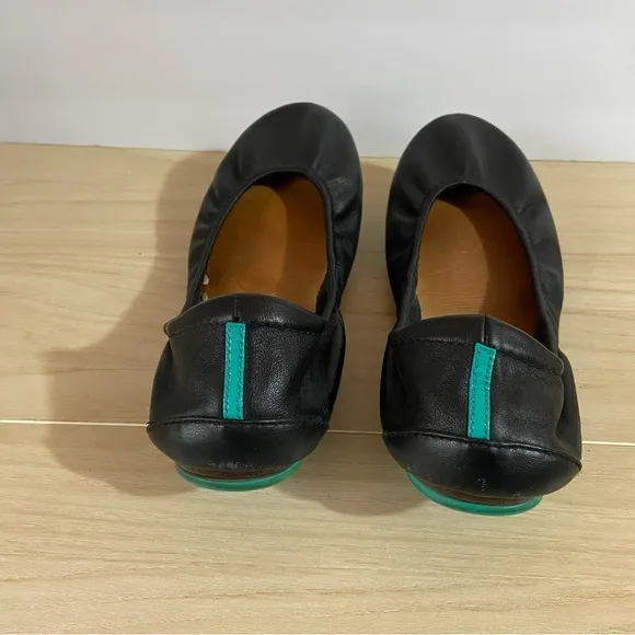 Tieks Classic Matte Black Flats Shoes Rounded Toe Sz 9 Minimalist Versatile