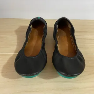 Tieks Classic Matte Black Flats Shoes Rounded Toe Sz 9 Minimalist Versatile