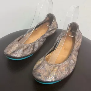 Tieks Lovestruck Metallic Iridescent Foil Black Base Crackled Ballet Flats 12