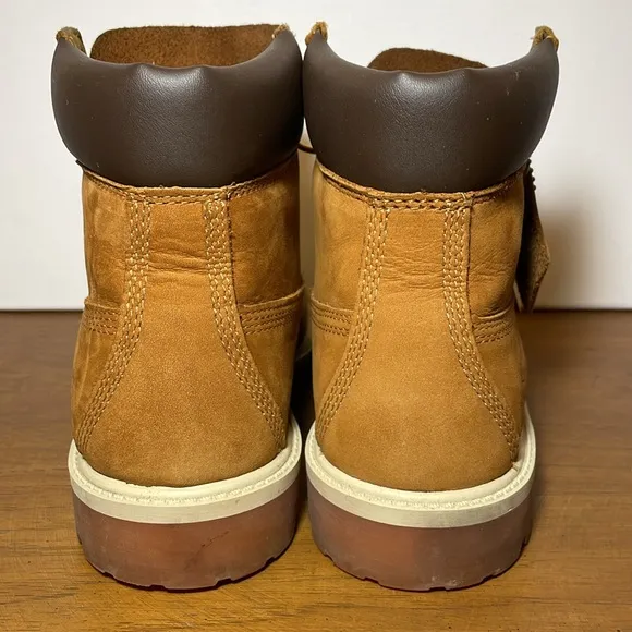 TIMBERLAND 6” 14949 Premium Tan Leather Lace Up Boots Boys/Mens SIZE 6