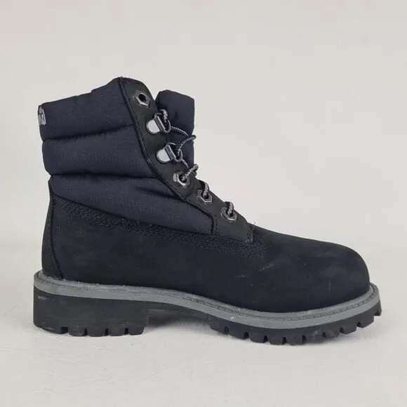 Timberland 6In Down Boot Black Outdoor LITTLE KIDS Size 13.5
