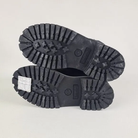 Timberland 6In Down Boot Black Outdoor LITTLE KIDS Size 13.5