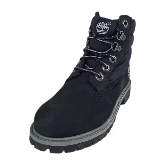 Timberland 6In Down Boot Black Outdoor LITTLE KIDS Size 13.5