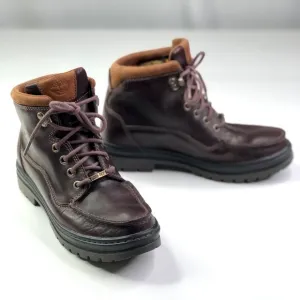 Timberland lace up boots gore-tex mahogany brown leather 8