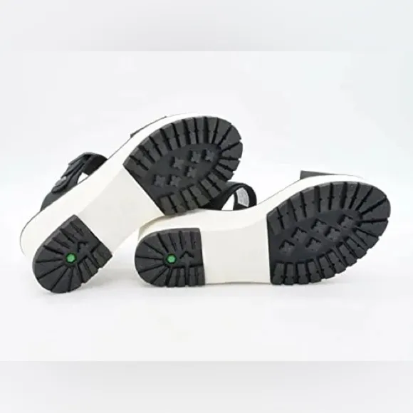 Timberland New Koralyn Sporty Wedge Sandals Nubuck Black Womens Various Sizes