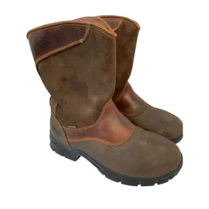 Timberland PRO Mens 11.5M Waterproof Leather Steel Toe Work Boots E9059 GUC
