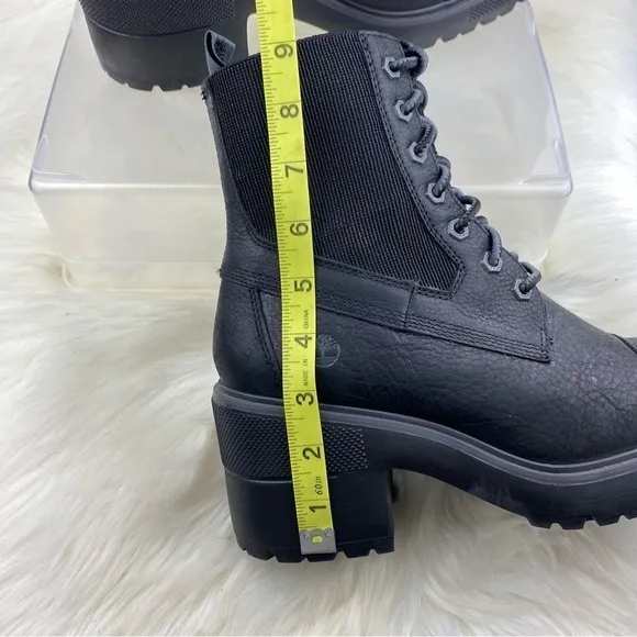 TIMBERLAND SILVER BLOSSOM LACE UP COMBAT BOOTS SIZE 10W