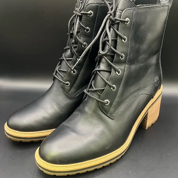 Timberland- Womens Sienna High Lace Boots, Inside zipper, Size:9