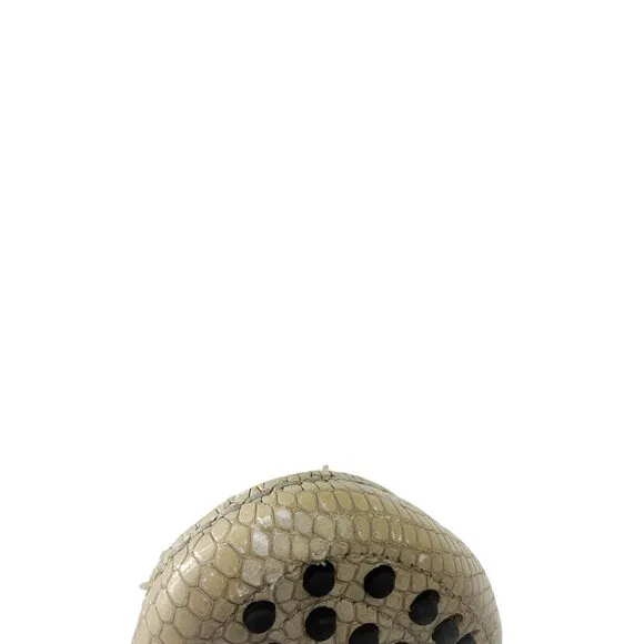 Tod's Beige Textured Embossed Flats / Loafers