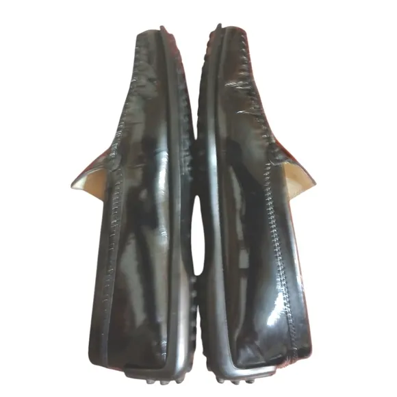 Tod's Black Patent Leather Slip-On Loafer Flats Women's size 7