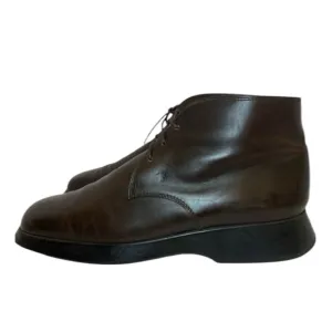 TOD’S Lace Up Leather Chukka Ankle Boots Size 11. GUC