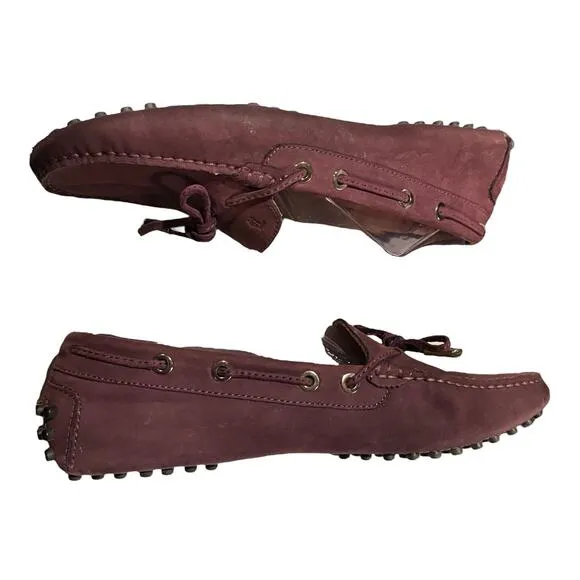 Tod's purple suede Gommino driving shoes Loafers size 9 (39)