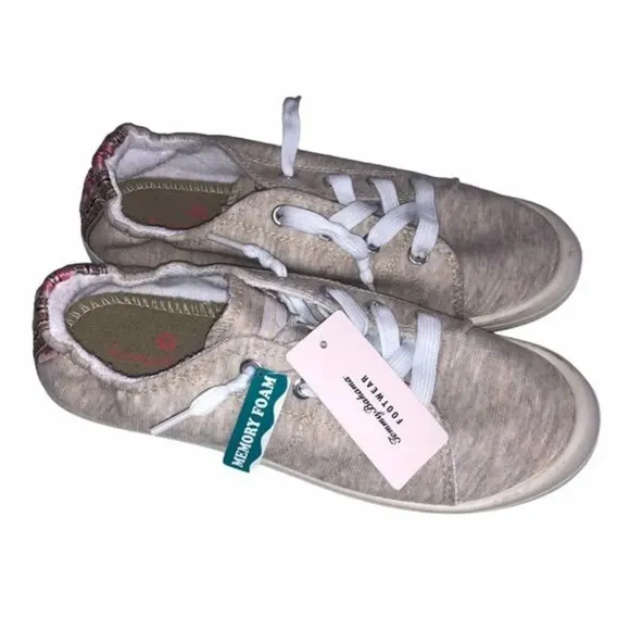 Tommy Bahama Round Toe Low Top Memory Foam Lace-up Sneakers Shoes Size 7.5