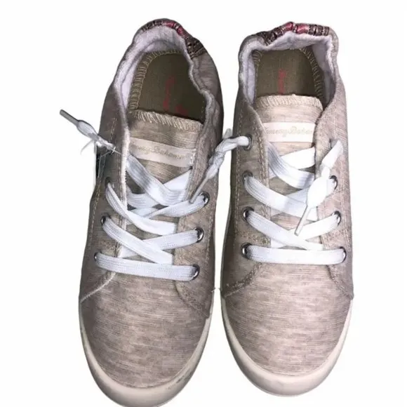 Tommy Bahama Round Toe Low Top Memory Foam Lace-up Sneakers Shoes Size 7.5