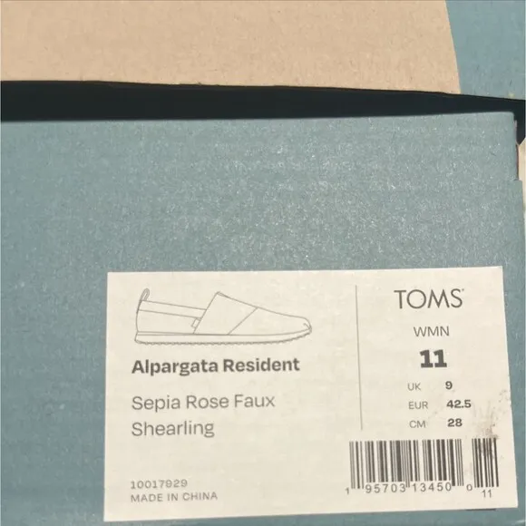 TOMS Alpargata Resident Slip On Womens 11 Pink Sneakers Casual Shoes 10017929