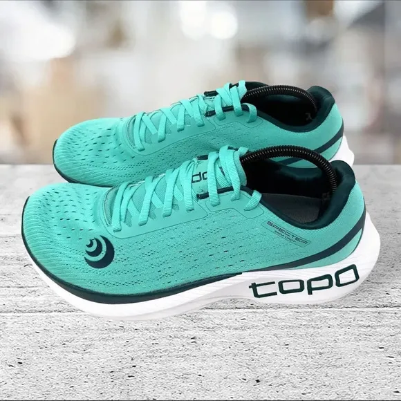 Topo Athletic Men's Size 10 Specter 5mm Athletic Running Sneaker Teal Navy‎ Jog