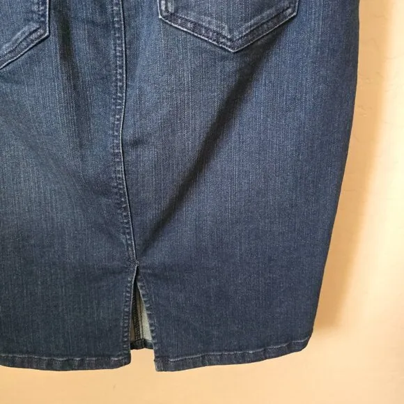 Torrid Denim Pencil Skirt - Premium Stretch Medium Wash
