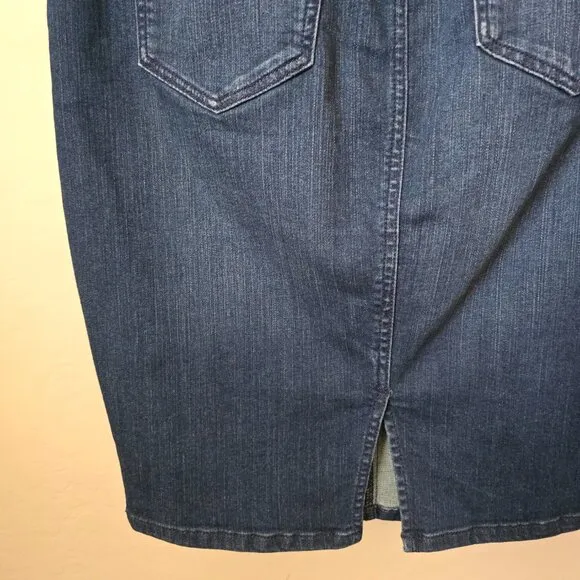 Torrid Denim Pencil Skirt - Premium Stretch Medium Wash