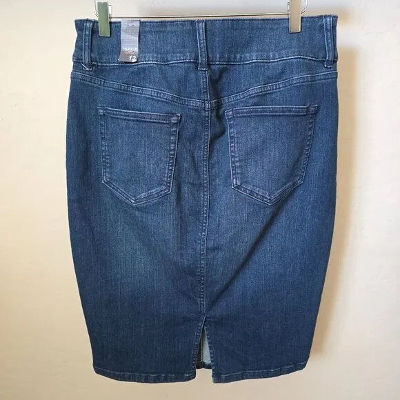 Torrid Denim Pencil Skirt - Premium Stretch Medium Wash
