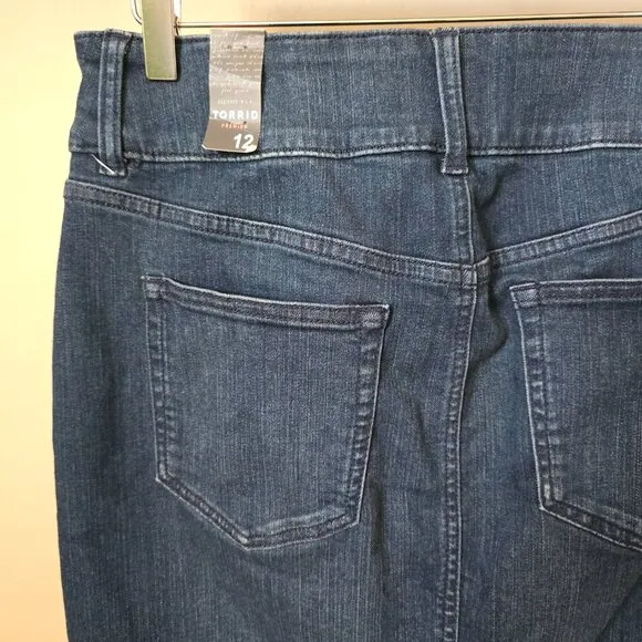 Torrid Denim Pencil Skirt - Premium Stretch Medium Wash