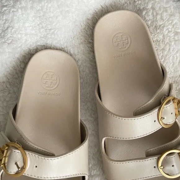 Tory Burch Anatomic Slide Calf Leather Sandals