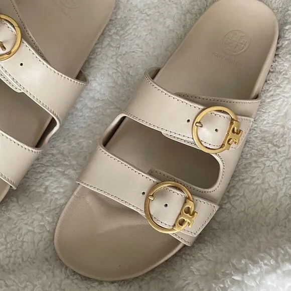 Tory Burch Anatomic Slide Calf Leather Sandals