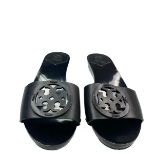 Tory Burch Black  Sandals with Cutout Design
