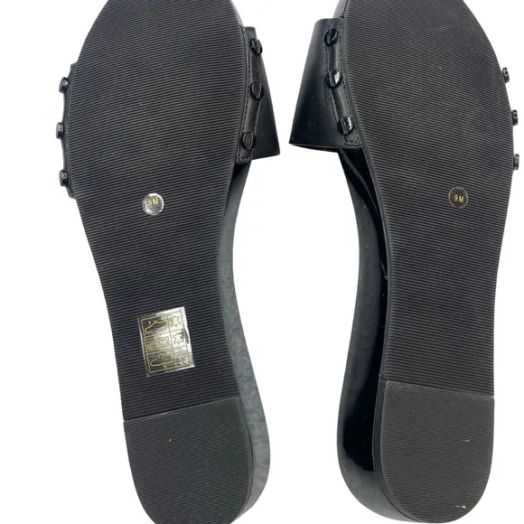 Tory Burch Black  Sandals with Cutout Design