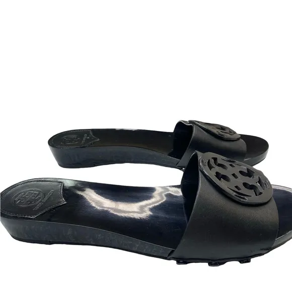 Tory Burch Black  Sandals with Cutout Design