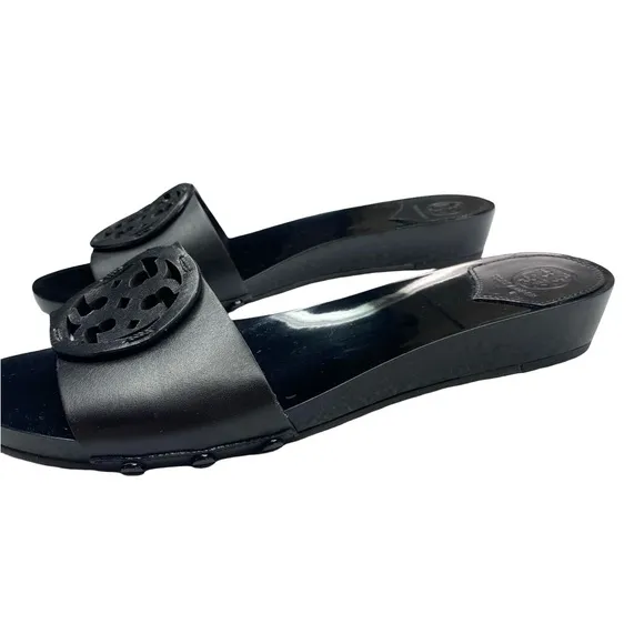 Tory Burch Black  Sandals with Cutout Design