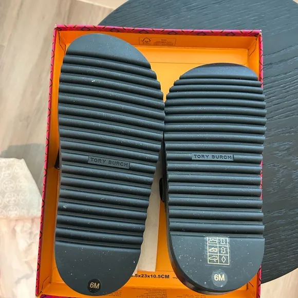 Tory Burch Black Slide Sandals