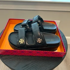 Tory Burch Black Slide Sandals