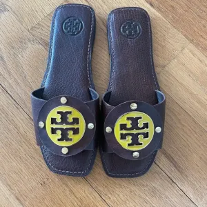 Tory Burch Brown Slide Sandals