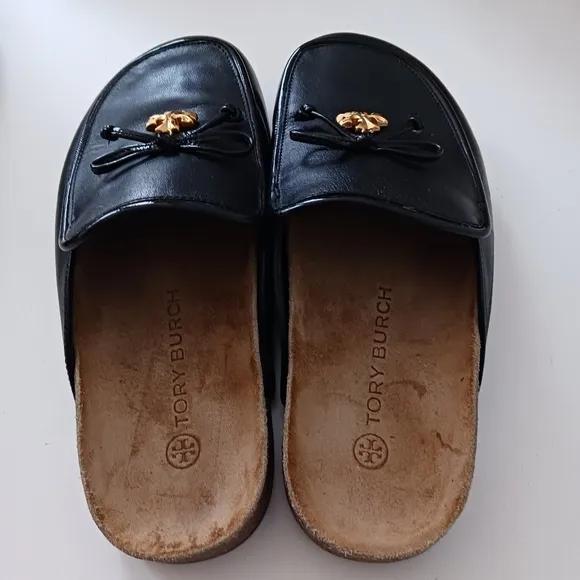Tory burch charm mule in black size 5.5