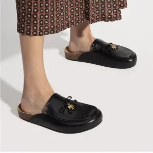 Tory burch charm mule in black size 5.5