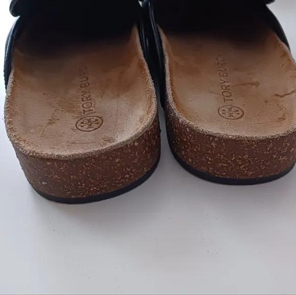 Tory burch charm mule in black size 5.5
